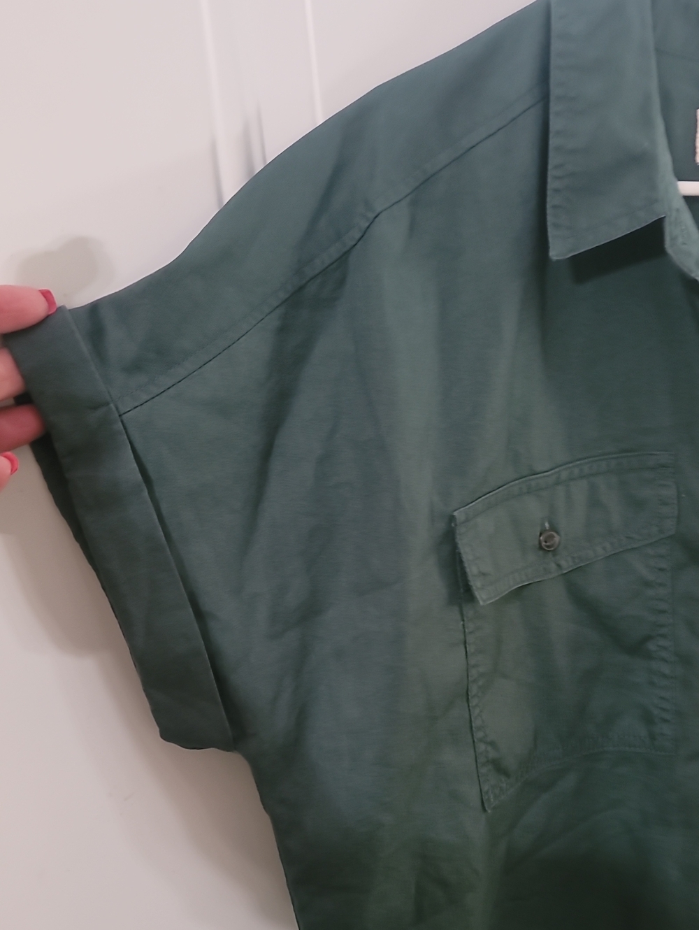 Universal Thread Forest Green Short-Sleeve Shirt - Picture 5 of 11